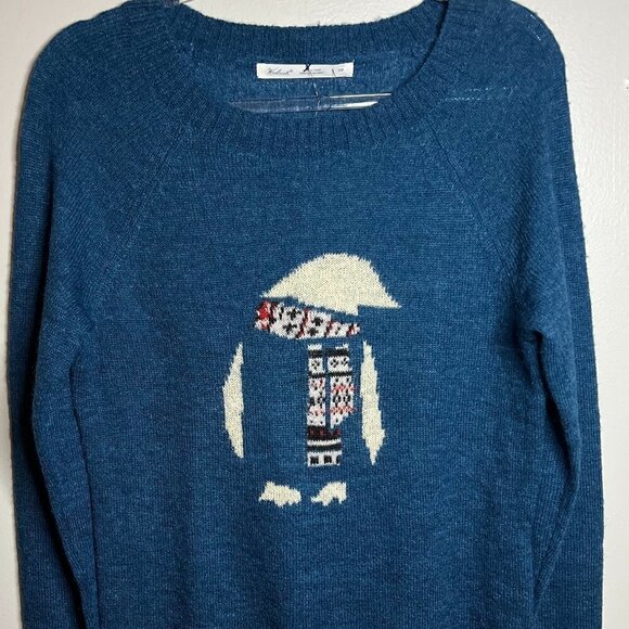 Woolrich Mohair Atlantic Penguin Wool-Blend Sweater Blue Size S - Picture 1 of 6
